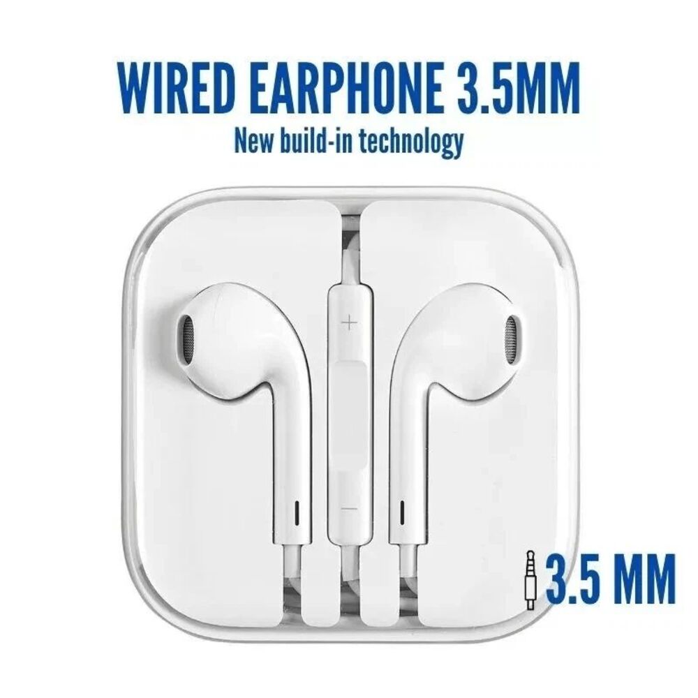 2Pcs Headphones Wired Earphone Headset Earbuds 3.5mm Jack For Phone Pad Samsung